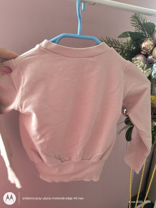 Różowa bluza z pieskiem 98 92 86 długi rękaw jak nowa