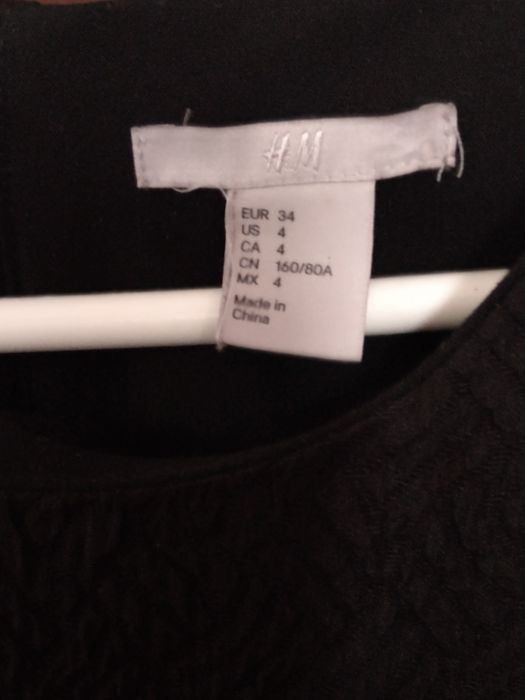 Sukienka mała czarna H&M  34