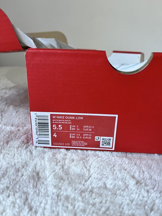 Nike Dunk Low Triple White (2021) (Women's)