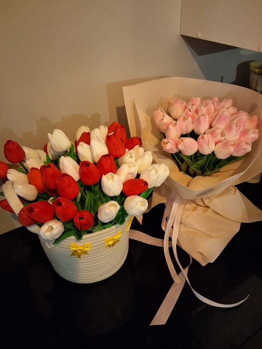 Tulipany silikonowe jak żywe