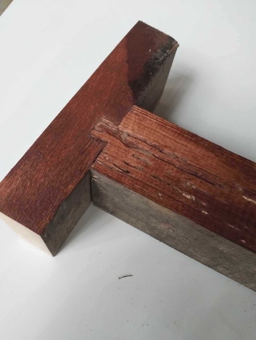 Szablon do połączeń cieślarskich do belek na jaskółczy ogon