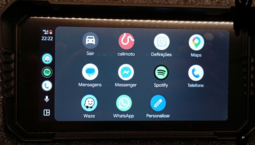 Carpaly para mota android auto 6.25 polegadas