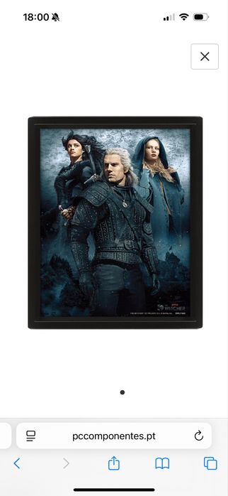 Poster com moldura 3D Lenticular The Witcher