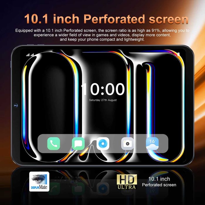 Новий планшет 256GB Ultra tab  10.4 "дюйм / Android 15/ 3.4G LTE
