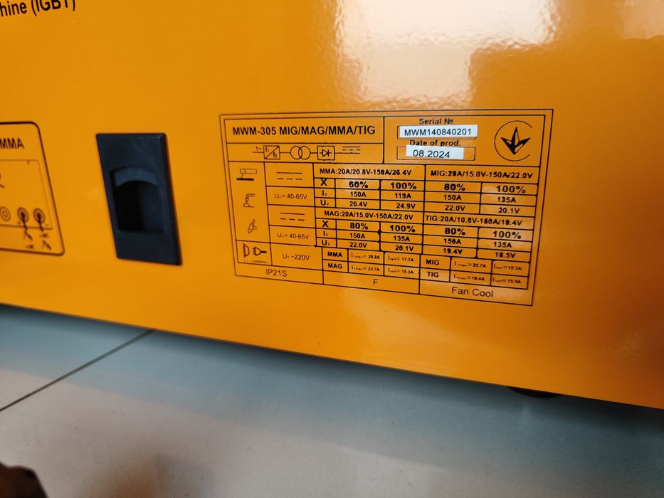 Зварювальний апарат machtz mwm-305 mig/mag/MMA/tig
