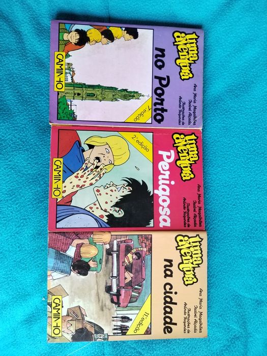 3 livros das aventuras dos cinco