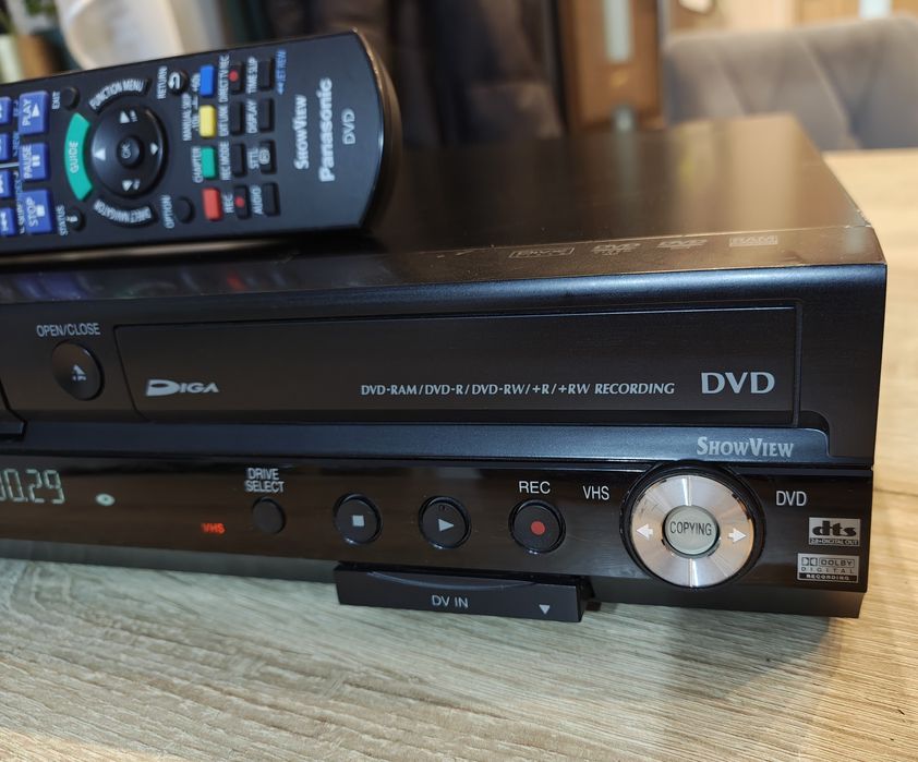 Panasonic DMR-ES35V #Nagrywarka DVD VHS #S-VHS #6HD #Hi-Fi Stereo  #DV