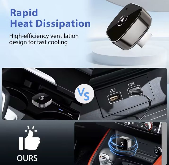 Беспроводной Apple CarPlay Android Auto адаптер Карплей Андроид Авто