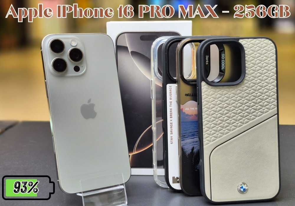 Apple iPhone 16 PRO MAX | 256 GB | Kondycja baterii 93 % | GRATISY