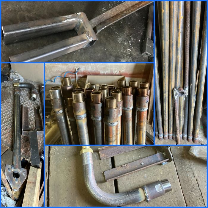 Бур комплект бурения абиссинских скважина 12 м штанги насос вода дача