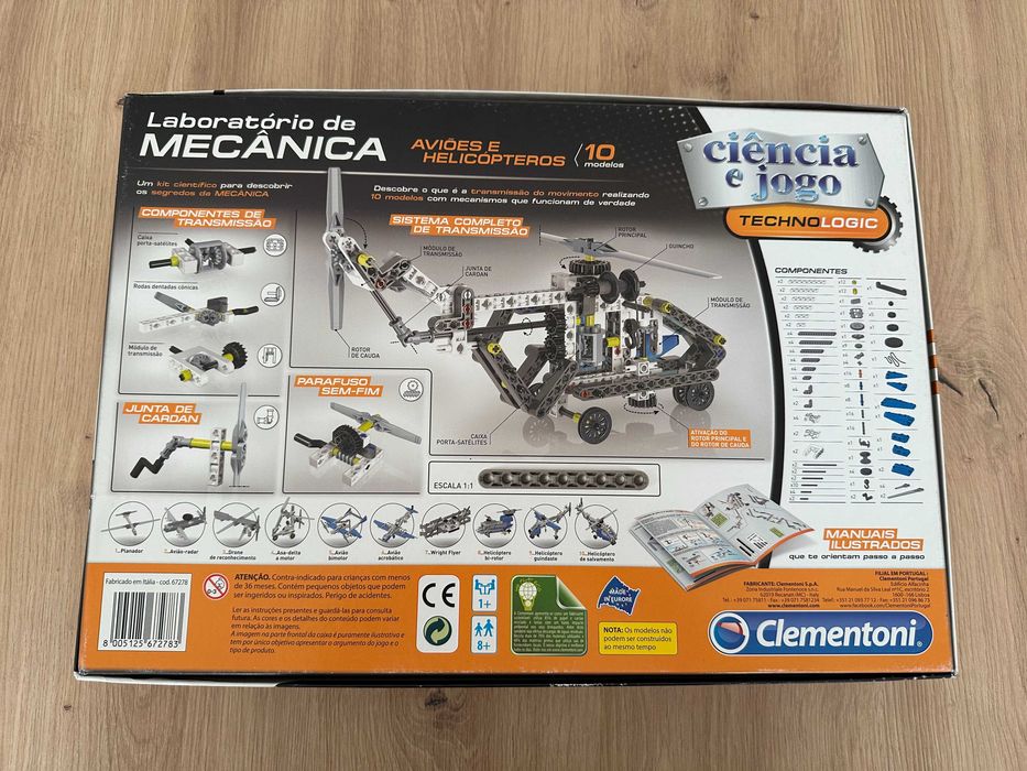 Clementoni - Laboratório de Mecânica - Aviões e Helicópteros