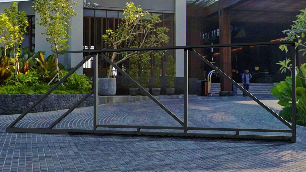 BRAMA PRZESUWNA rama SAM wypełnij MALOWANA proszkowo RAL