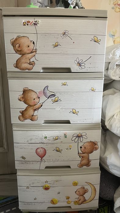 Дитячий комод пластиковий