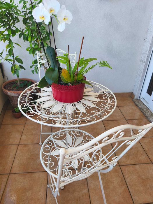 Conjunto de Jardim em ferro