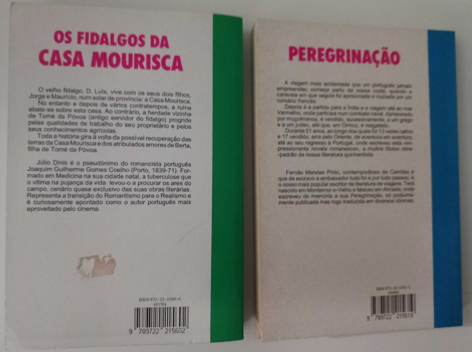 Livros de Julio Dinis e Fernão Mendes Pinto - portes incluídos