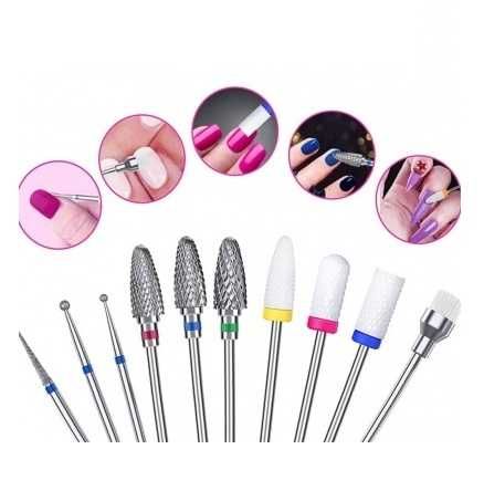 Kit Profissional de Ponteiras Carbides para Broca – 10 Peças