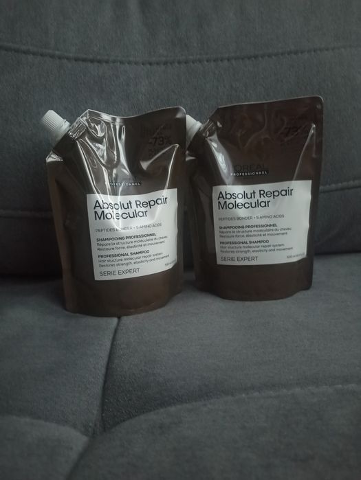 Sprzedam dwa  szampon zapas L'Oreal Absolut Repair Molecular