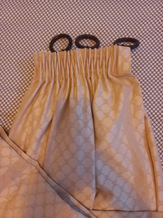 Cortinas beje vintage