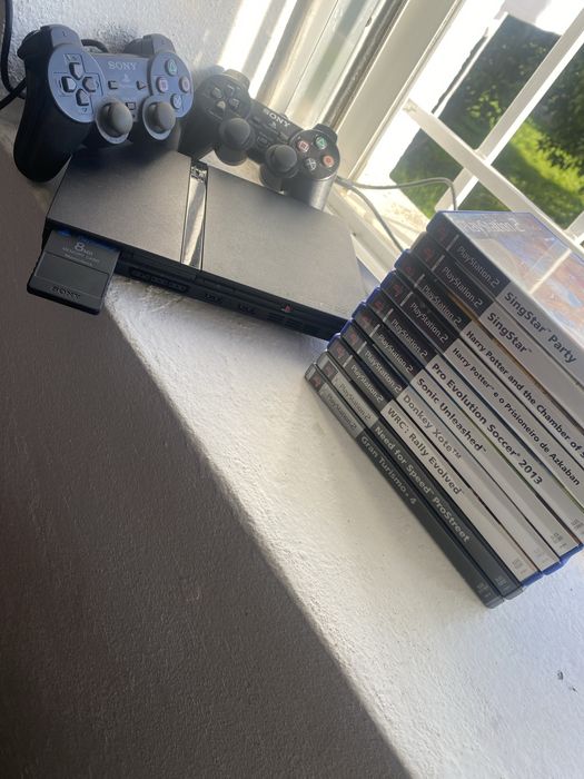Playstation 2 com acessorios