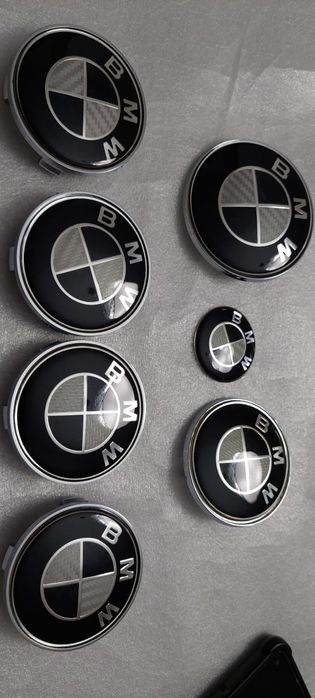 Centros Para BMW Carbono 4 Jantes 1 Frente 1 Mala 1 Volante