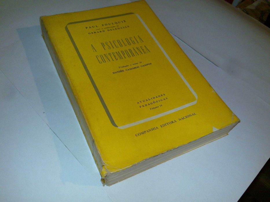 a psicologia contemporânea (paul foulquié) 3ª edição 1969 livro raro