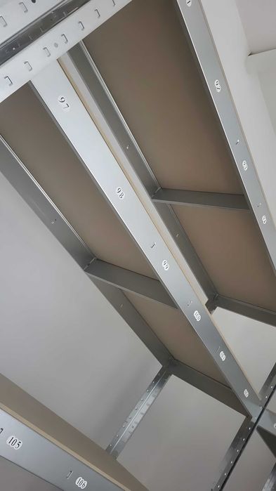 Стелаж металевий 180×90×40 220×90×40 чорний складський посилений