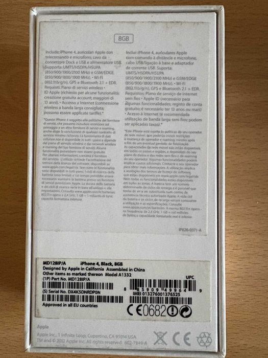 iPhone 4 8Gb bloqueado à MEO
