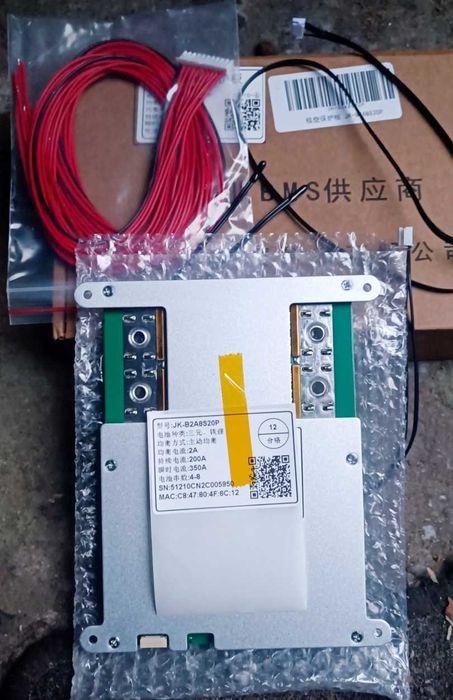 BMS Jikong JK B2A8S20P с балансировкой 2А, током зарядки до 200А
