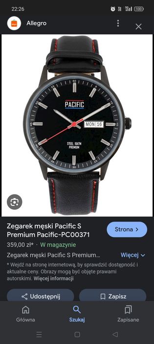 Zegarek męski Pacific