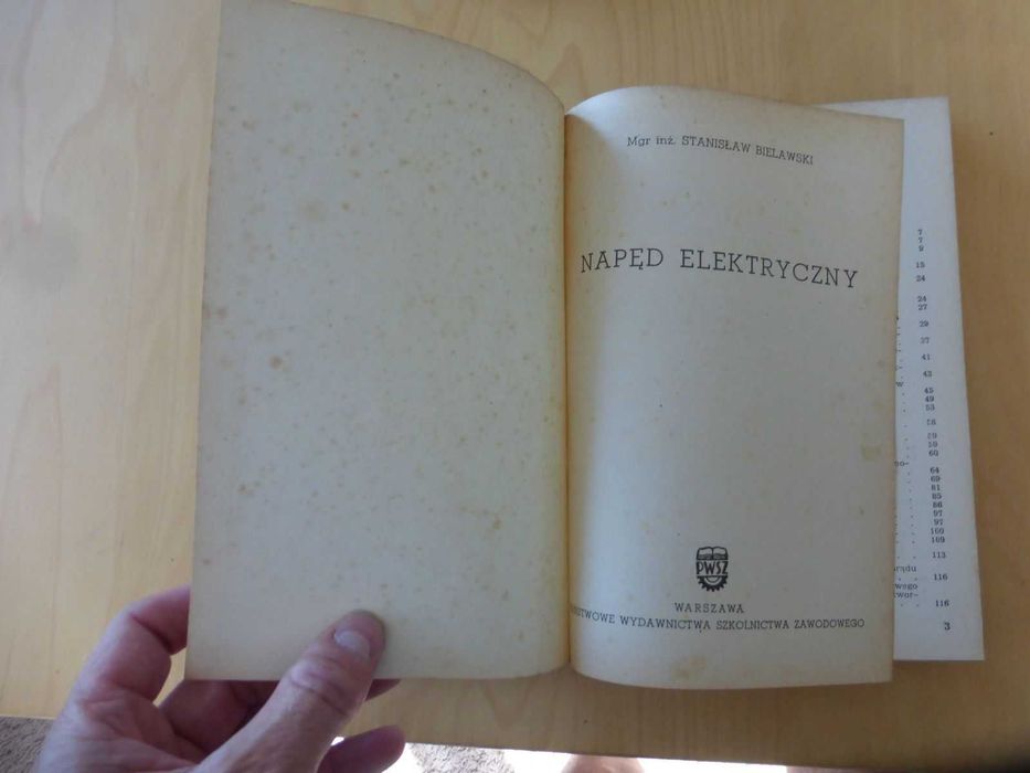Napęd elektryczny. Stanisław Bielawski 1963 rok PRL