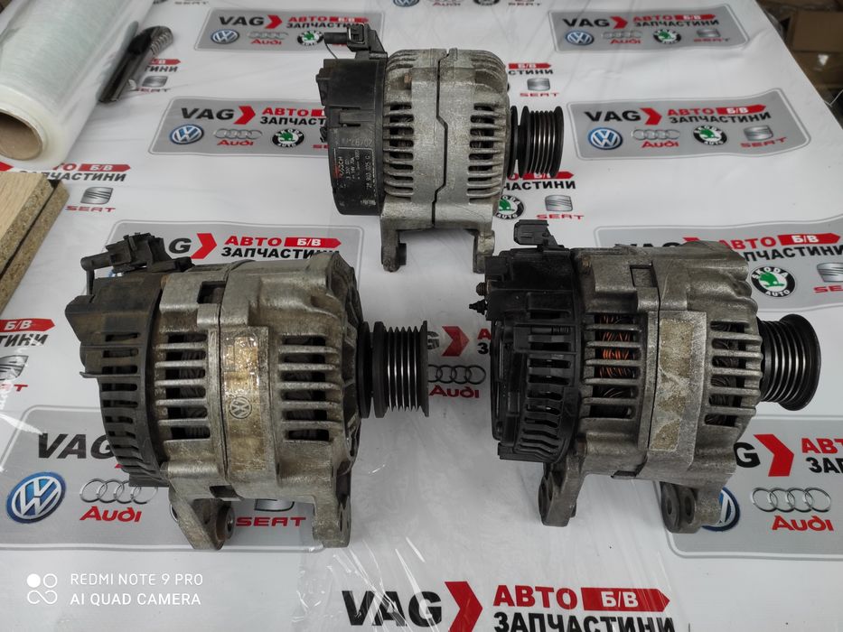 Генератор Bosch,Valeo б/в оригінал VAG VW Т-4, Пассат Б3-Б4,Гольф,Поло