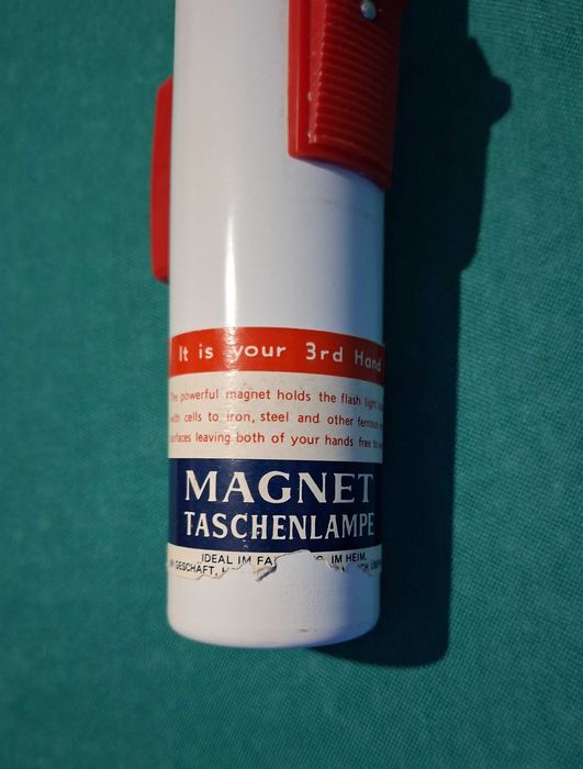 Lote de 4 Lanternas magnéticas, vintage, New Old Stock (NOS)