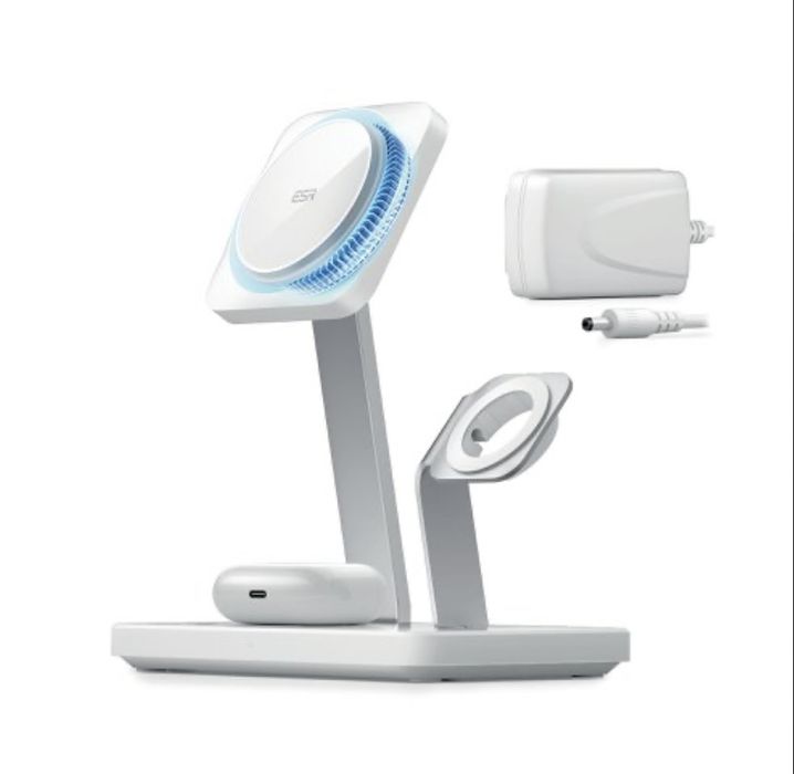 Bezprzewodowa ładowarka ESR HaloLock 3w1 AIRPODS IPHONE APPLE WATCH