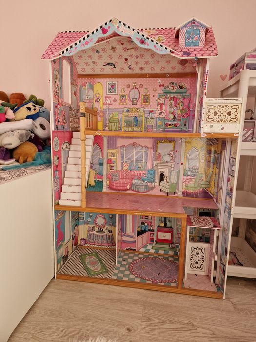 Domek dla lalek duży drewniany