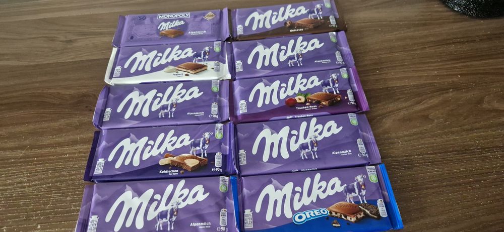 Czekolady milka 10 sztuk