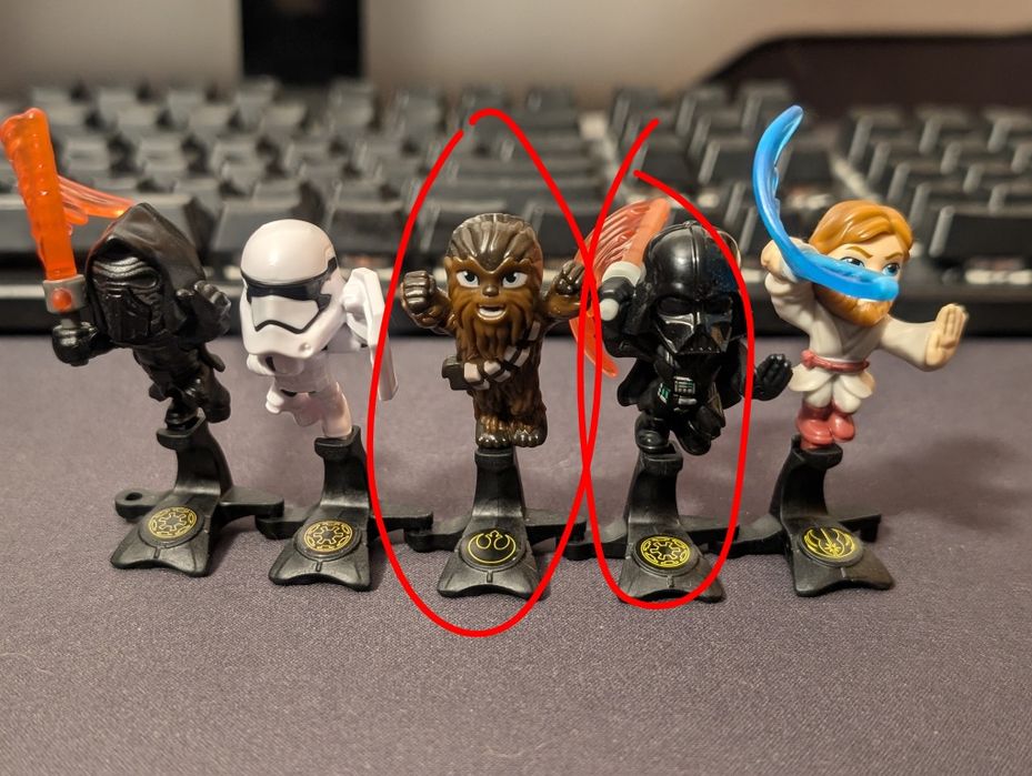 2 figurki star wars Kinder