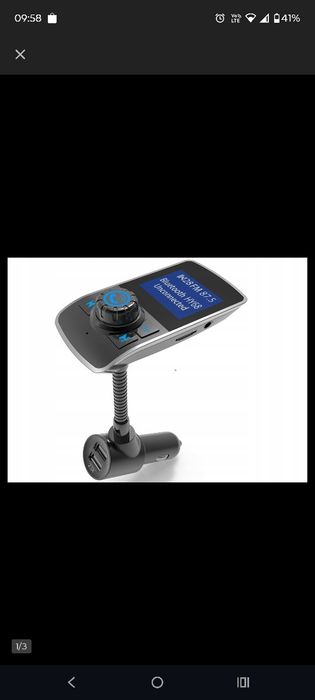 Tramsmiter bluetooth, ładowarka, MP3