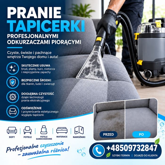 Profesjonalne pranie tapicerki samochodowej