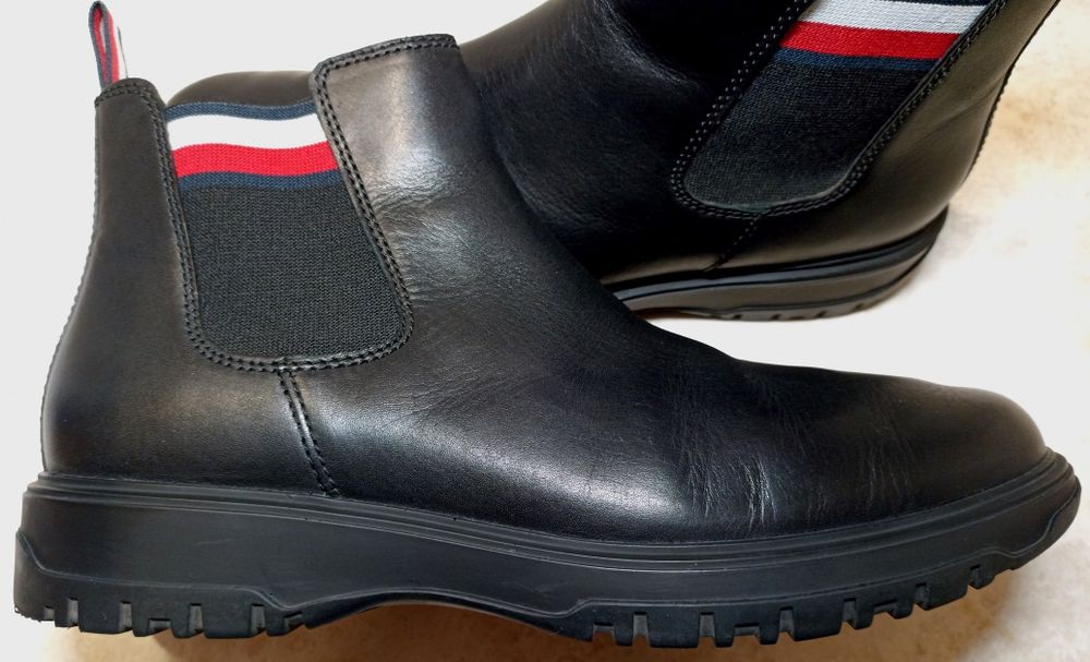 Ботинки Tommy Hilfiger челси, оригинал, кожа, демисезон