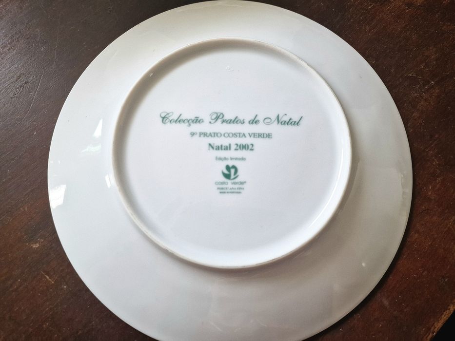 Pratos de Natal Costa Verde de 1995, 1999 e 2002 edição limitada