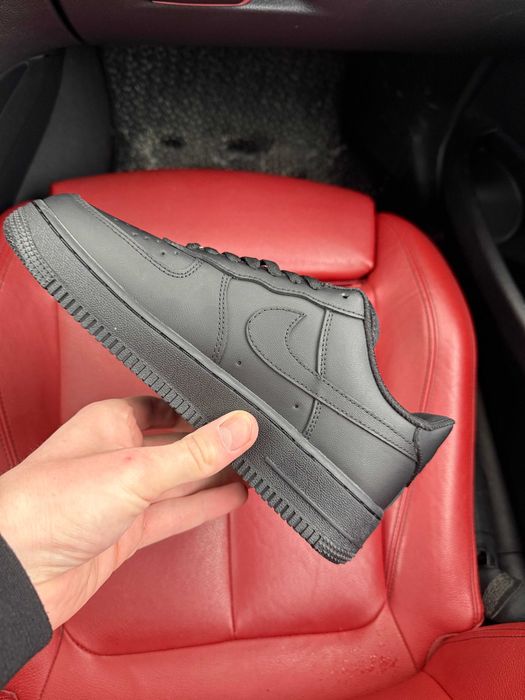 (ОПЛАТА ПІСЛЯ ОГЛЯДУ)Nike Air Force 1 Classic Premium Black Найк Аір