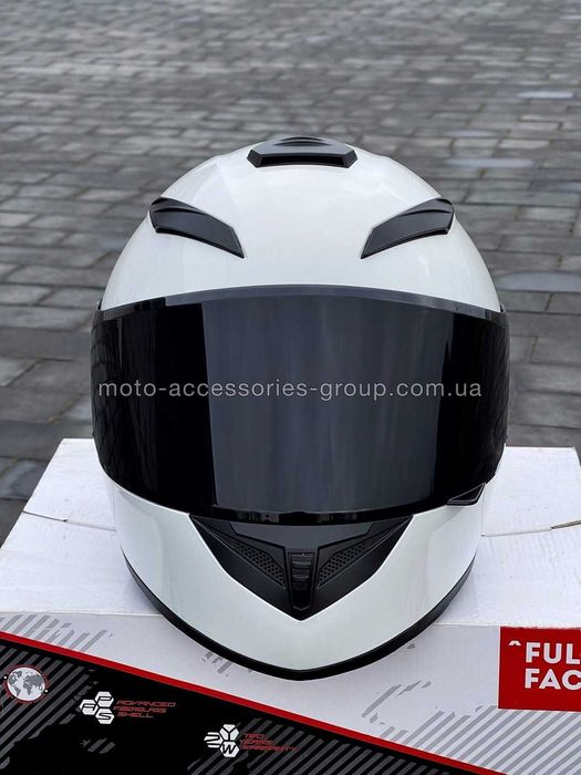 Мотошолом інтеграл QKE чорний мото шлем интеграл мотошлем закрытый