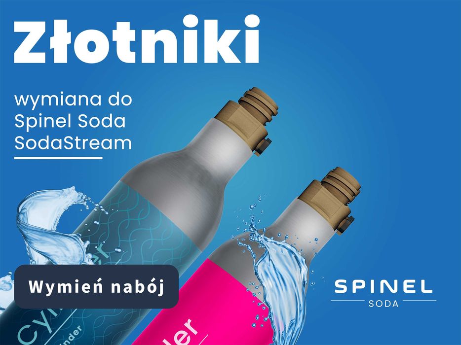 WYMIANA gaz CO2 do SODASTREAM Złotniki i okolice Spinelsoda