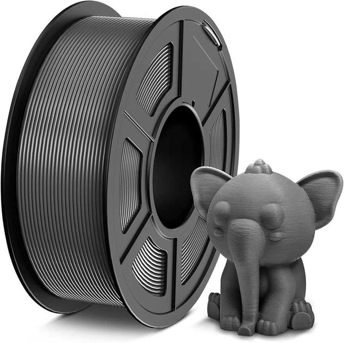 Filament PETG TECBEARS 1.75mm 1kg – Szary (Grey) NOWY