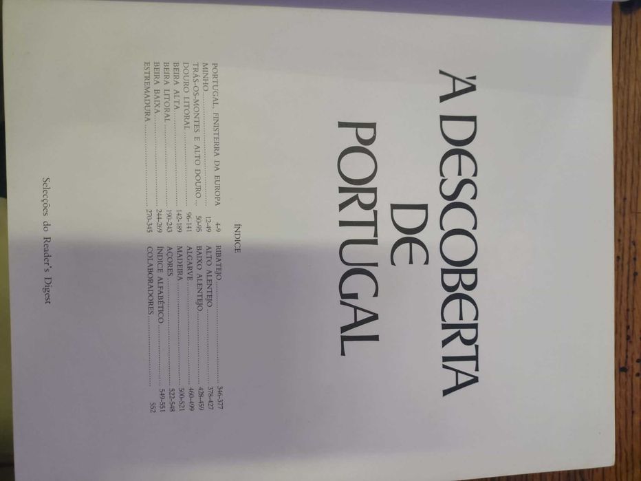 Livro Á Descoberta de Portugal das Selecções do Reader's Digest