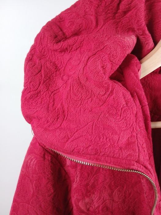 Damska kurtka czerwona parka płaszcz vintage Guang M/L