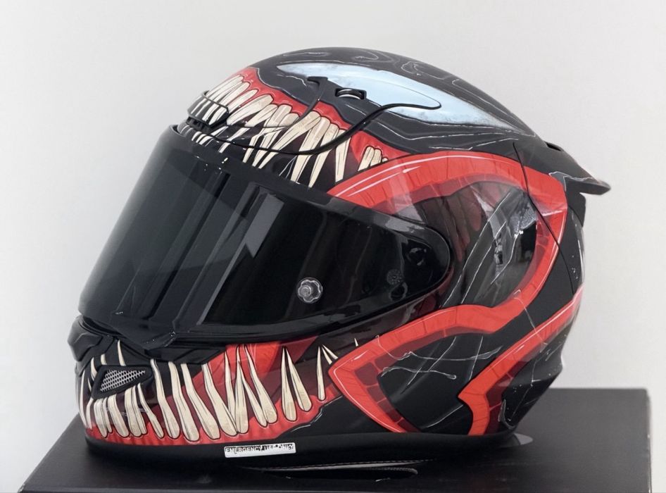 Capacete rapha 12 novo venom marvel