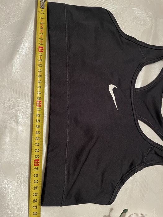 Nike biustonosz sportowy top czarny markowy logo M/L