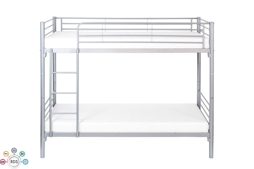 Łóżko metalowe piętrowe Łóżka wojskowe hostelowe domowe 90x200 cm
