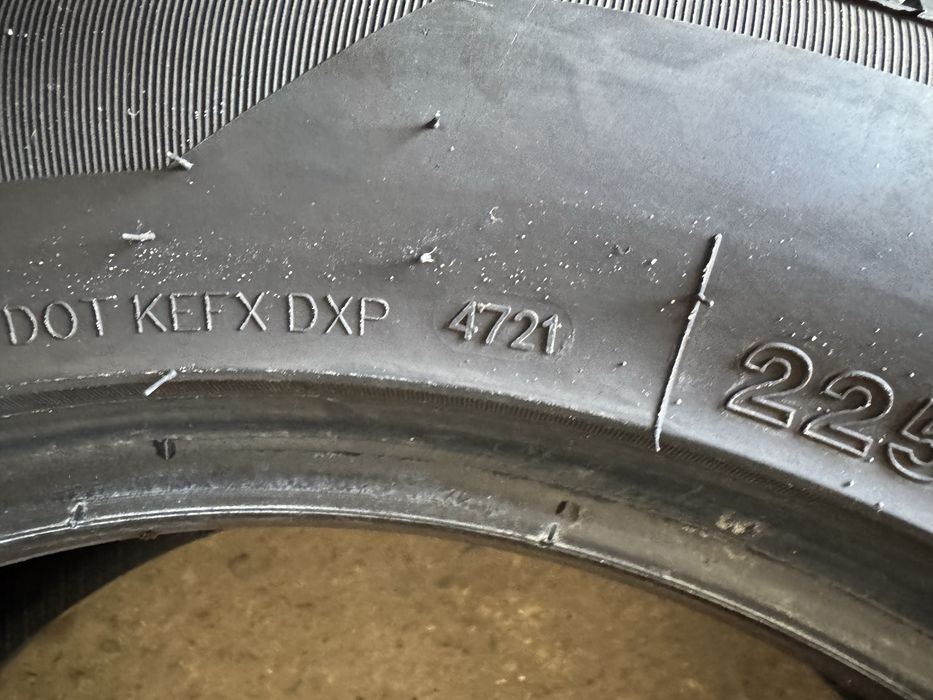 Шини Gripmax 225/60R17 Резина Колеса 2021р два 6.4mm Два 6.1mm